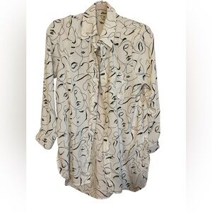 Abstract Print Women's Blouse